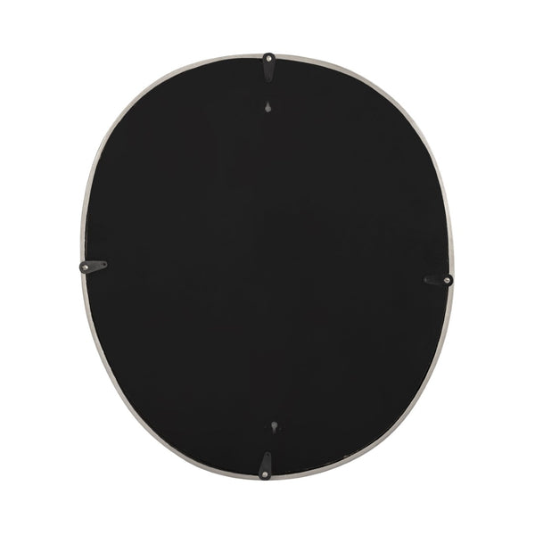 Atlas Flex Mirror - Sculptural Round Design with Polished Nickel Frame Perfect for Modern Wall Decor Display Small MI11039-01