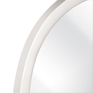 Atlas Flex Mirror - Sculptural Round Design with Polished Nickel Frame Perfect for Modern Wall Decor Display Small MI11039-01