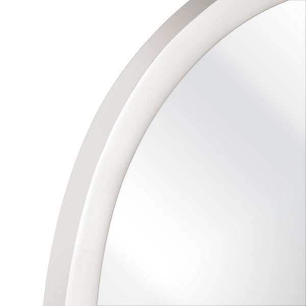 Atlas Flex Mirror - Sculptural Round Design with Polished Nickel Frame Perfect for Modern Wall Decor Display Small MI11039-01