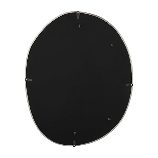 Atlas Flex Mirror - Sculptural Round Design with Polished Nickel Frame Perfect for Modern Wall Decor Display Medium MI11039-02