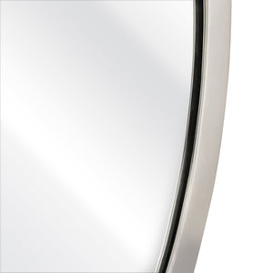Atlas Flex Mirror - Sculptural Round Design with Polished Nickel Frame Perfect for Modern Wall Decor Display Medium MI11039-02