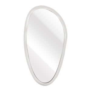 Atlas Flex Mirror - Sculptural Round Design with Polished Nickel Frame Perfect for Modern Wall Decor Display Large MI11039-03