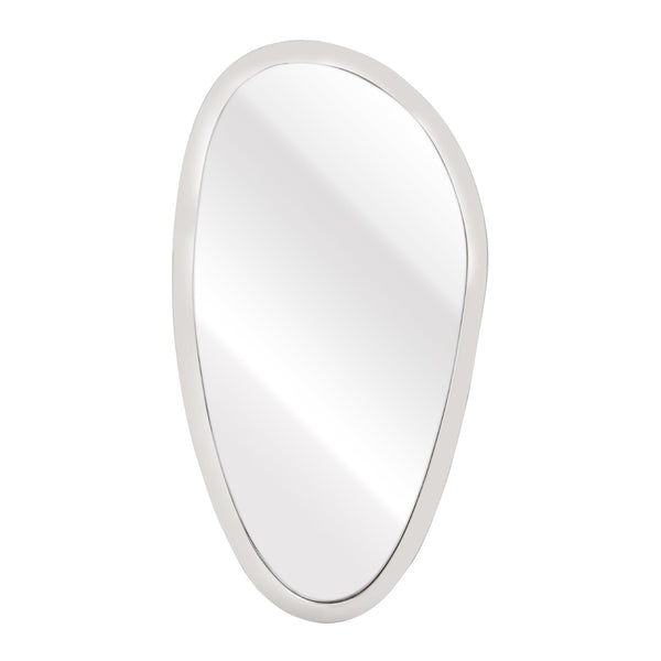 Atlas Flex Mirror - Sculptural Round Design with Polished Nickel Frame Perfect for Modern Wall Decor Display Large MI11039-03