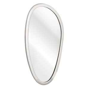 Atlas Flex Mirror - Sculptural Round Design with Polished Nickel Frame Perfect for Modern Wall Decor Display Large MI11039-03