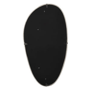 Atlas Flex Mirror - Sculptural Round Design with Polished Nickel Frame Perfect for Modern Wall Decor Display Large MI11039-03