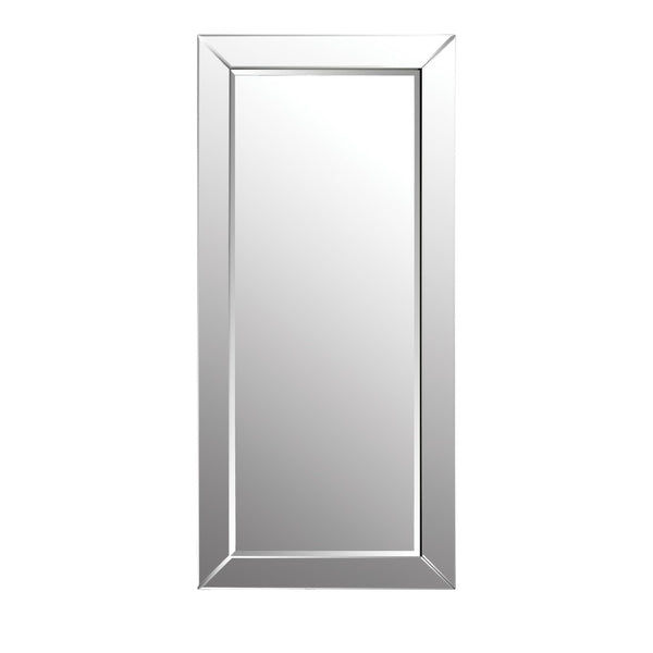 Atlas Glass Framed Floor Mirror - Art Deco Luxury with Beveled Edge, Perfect for Bedroom or Hallway Decor MI11041-01