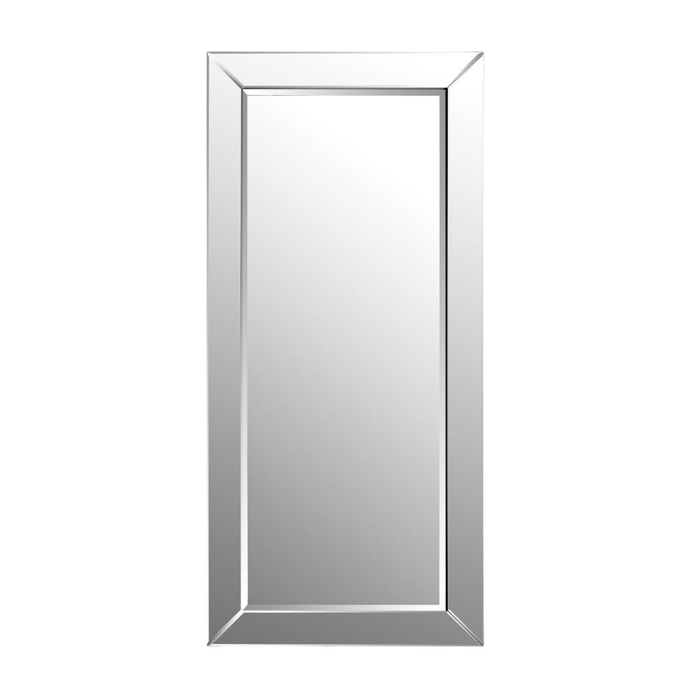 Atlas Glass Framed Floor Mirror - Art Deco Luxury with Beveled Edge, Perfect for Bedroom or Hallway Decor MI11041-01