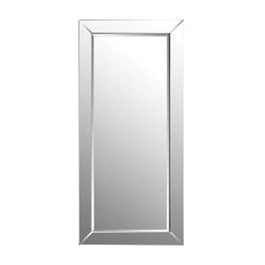 Atlas Glass Framed Floor Mirror - Art Deco Luxury with Beveled Edge, Perfect for Bedroom or Hallway Decor MI11041-01