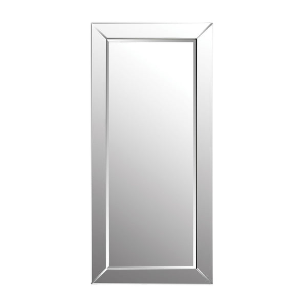 Atlas Glass Framed Floor Mirror - Art Deco Luxury with Beveled Edge, Perfect for Bedroom or Hallway Decor MI11041-01