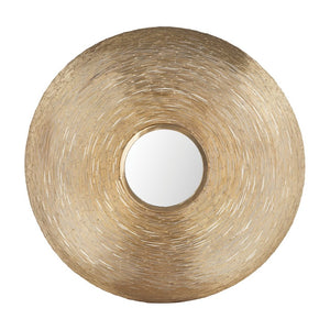 Atlas Goldgrass Wall Mirror - Sculptural Brass Accent for Modern Decor, Perfect for Any Room's Style! MI11042-01