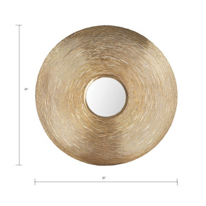 Atlas Goldgrass Wall Mirror - Sculptural Brass Accent for Modern Decor, Perfect for Any Room's Style! MI11042-01