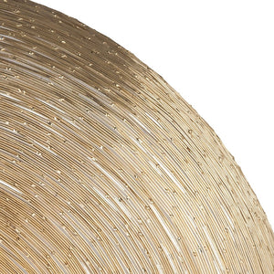 Atlas Goldgrass Wall Mirror - Sculptural Brass Accent for Modern Decor, Perfect for Any Room's Style! MI11042-01
