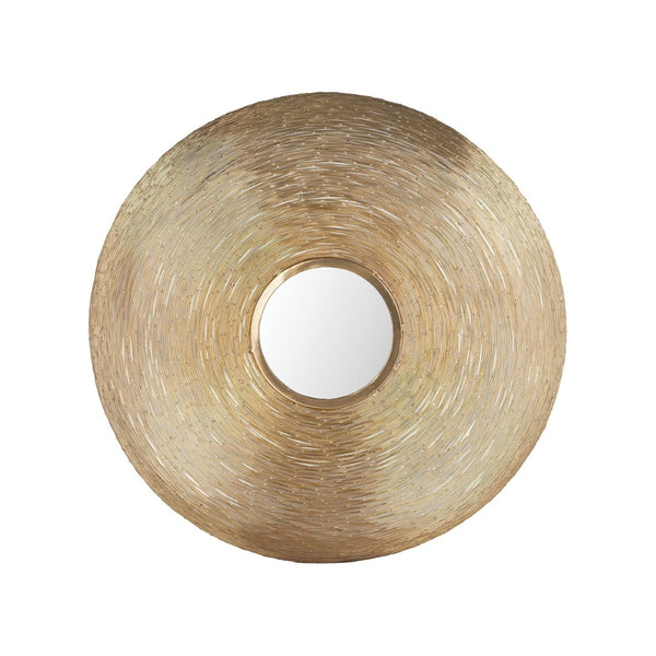 Atlas Goldgrass Wall Mirror - Sculptural Brass Accent for Modern Decor, Perfect for Any Room's Style! MI11042-01