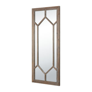 Atlas Hargen Wall Mirror - Oversized Wooden Lattice Design, Transitional Style for Living Rooms & Bedrooms MI11043-01