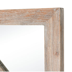 Atlas Hargen Wall Mirror - Oversized Wooden Lattice Design, Transitional Style for Living Rooms & Bedrooms MI11043-01