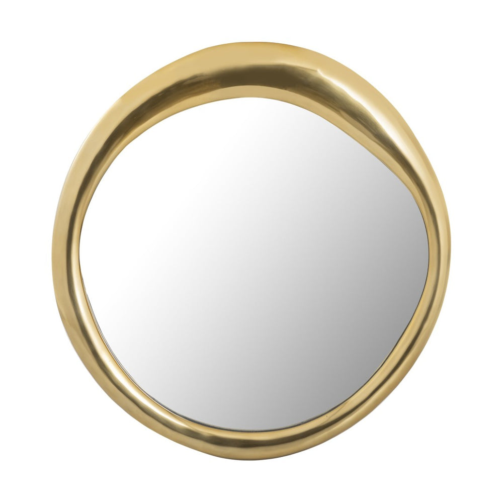 Atlas Hendricks Mirror - Midcentury-Inspired Design with Organic Frame for Timeless Home Elegance Brass MI11044-01