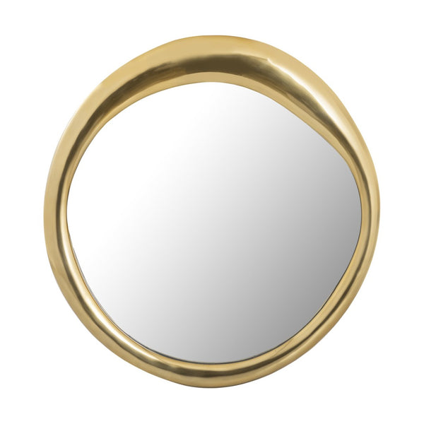 Atlas Hendricks Mirror - Midcentury-Inspired Design with Organic Frame for Timeless Home Elegance Brass MI11044-01