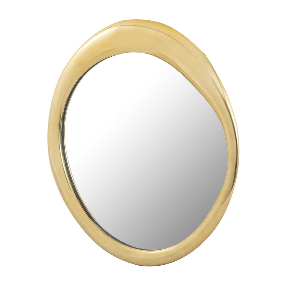 Atlas Hendricks Mirror - Midcentury-Inspired Design with Organic Frame for Timeless Home Elegance Brass MI11044-01