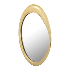 Atlas Hendricks Mirror - Midcentury-Inspired Design with Organic Frame for Timeless Home Elegance Brass MI11044-01