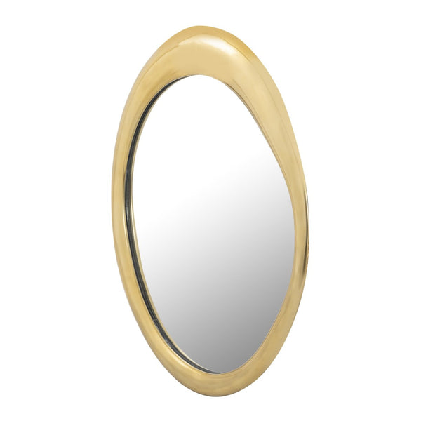 Atlas Hendricks Mirror - Midcentury-Inspired Design with Organic Frame for Timeless Home Elegance Brass MI11044-01