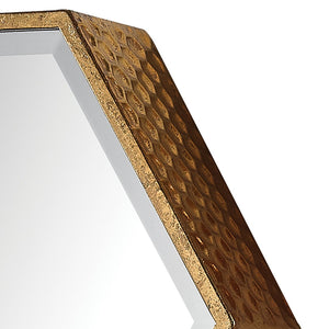 Atlas Hexagonal Wall Mirror Set of 5 - Glamorous Gold Frames for Modern Home Décor & Unique Style MI11045-01S