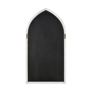 Atlas Irya Tudor Wall Mirror - Elegant Arched Design in Weathered Brown & Black Metal for Stylish Décor MI11047-01