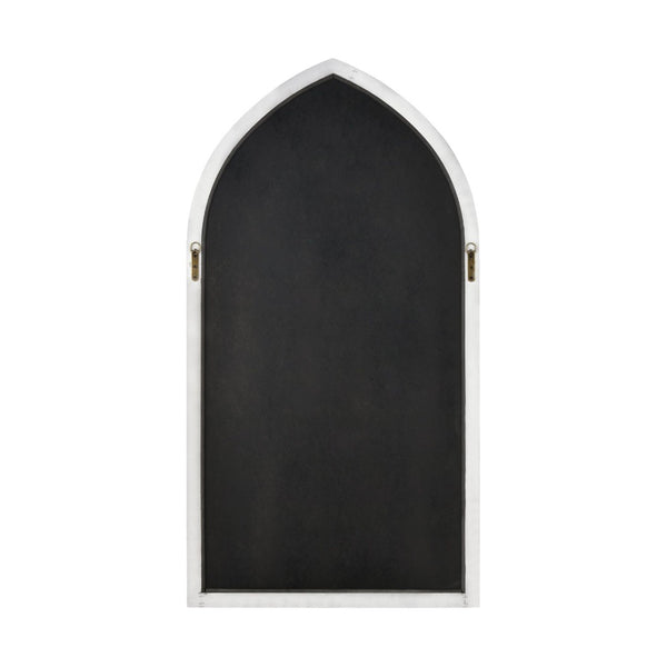 Atlas Irya Tudor Wall Mirror - Elegant Arched Design in Weathered Brown & Black Metal for Stylish Décor MI11047-01