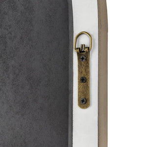 Atlas Irya Tudor Wall Mirror - Elegant Arched Design in Weathered Brown & Black Metal for Stylish Décor MI11047-01