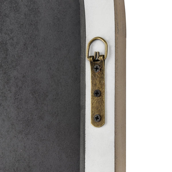 Atlas Irya Tudor Wall Mirror - Elegant Arched Design in Weathered Brown & Black Metal for Stylish Décor MI11047-01