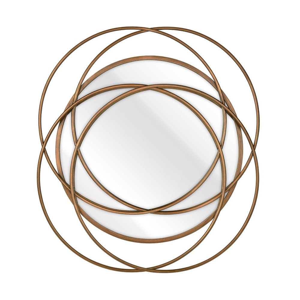 Atlas Jeno Wall Mirror - Sculptural Brass Ring Design for Contemporary Home Decor & Stylish Interiors MI11048-01