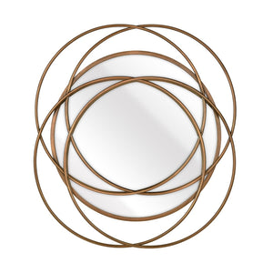 Atlas Jeno Wall Mirror - Sculptural Brass Ring Design for Contemporary Home Decor & Stylish Interiors MI11048-01