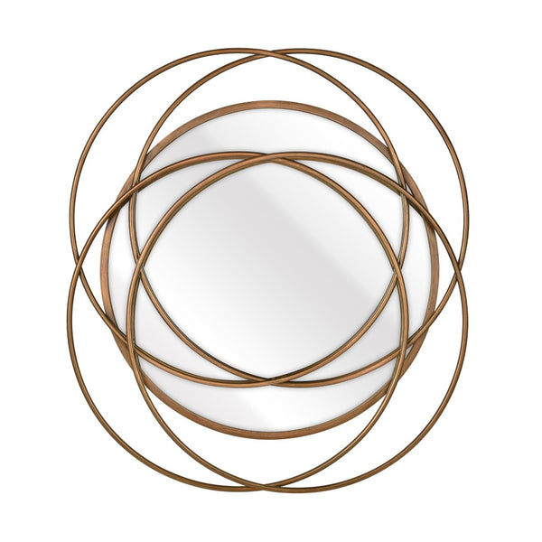Atlas Jeno Wall Mirror - Sculptural Brass Ring Design for Contemporary Home Decor & Stylish Interiors MI11048-01