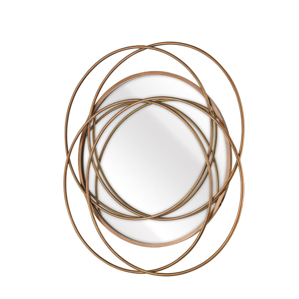 Atlas Jeno Wall Mirror - Sculptural Brass Ring Design for Contemporary Home Decor & Stylish Interiors MI11048-01
