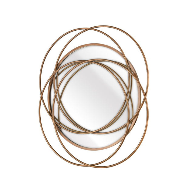 Atlas Jeno Wall Mirror - Sculptural Brass Ring Design for Contemporary Home Decor & Stylish Interiors MI11048-01