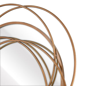 Atlas Jeno Wall Mirror - Sculptural Brass Ring Design for Contemporary Home Decor & Stylish Interiors MI11048-01
