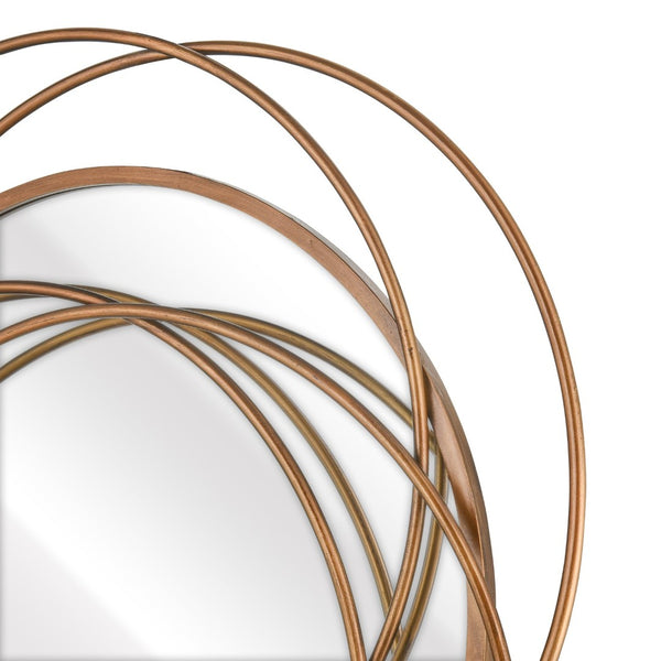 Atlas Jeno Wall Mirror - Sculptural Brass Ring Design for Contemporary Home Decor & Stylish Interiors MI11048-01