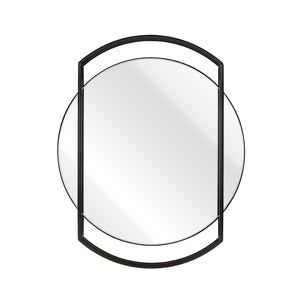 Atlas Jiri Wall Mirror - Modern Minimalist Accent in Black Metal, Perfect for Any Room's Decor and Style! MI11050-01