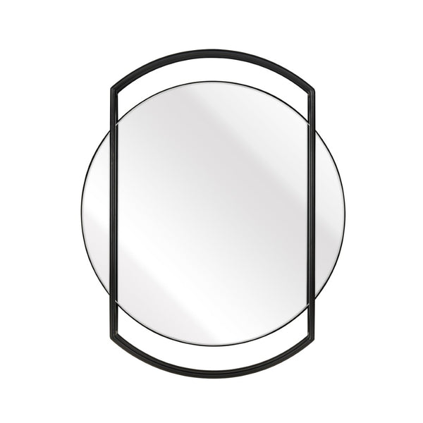 Atlas Jiri Wall Mirror - Modern Minimalist Accent in Black Metal, Perfect for Any Room's Decor and Style! MI11050-01