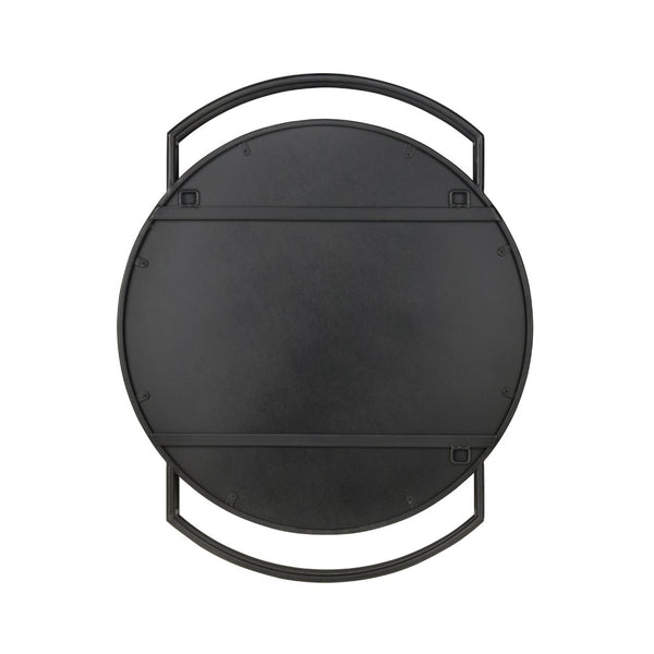 Atlas Jiri Wall Mirror - Modern Minimalist Accent in Black Metal, Perfect for Any Room's Decor and Style! MI11050-01