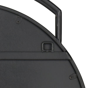 Atlas Jiri Wall Mirror - Modern Minimalist Accent in Black Metal, Perfect for Any Room's Decor and Style! MI11050-01