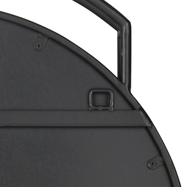 Atlas Jiri Wall Mirror - Modern Minimalist Accent in Black Metal, Perfect for Any Room's Decor and Style! MI11050-01