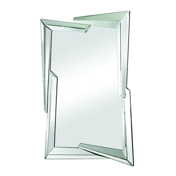 Atlas Juxtaposed Angles Wall Mirror - Artisan Hand-Crafted Glass Design for Contemporary Home Décor MI11052-01