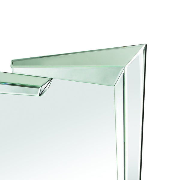 Atlas Juxtaposed Angles Wall Mirror - Artisan Hand-Crafted Glass Design for Contemporary Home Décor MI11052-01