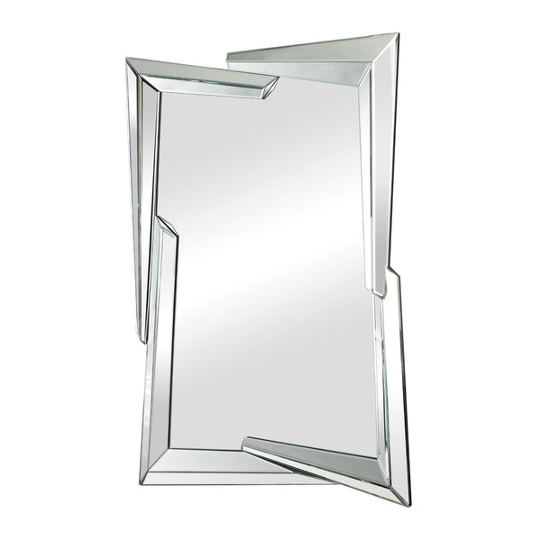 Atlas Juxtaposed Angles Wall Mirror - Artisan Hand-Crafted Glass Design for Contemporary Home Décor MI11052-01