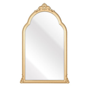 Atlas Loni Vintage Arched Wall Mirror in Gold Finish – Elegant Tall Design for Entryways & Living Spaces MI11059-01
