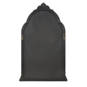 Atlas Loni Vintage Arched Wall Mirror in Gold Finish – Elegant Tall Design for Entryways & Living Spaces MI11059-01
