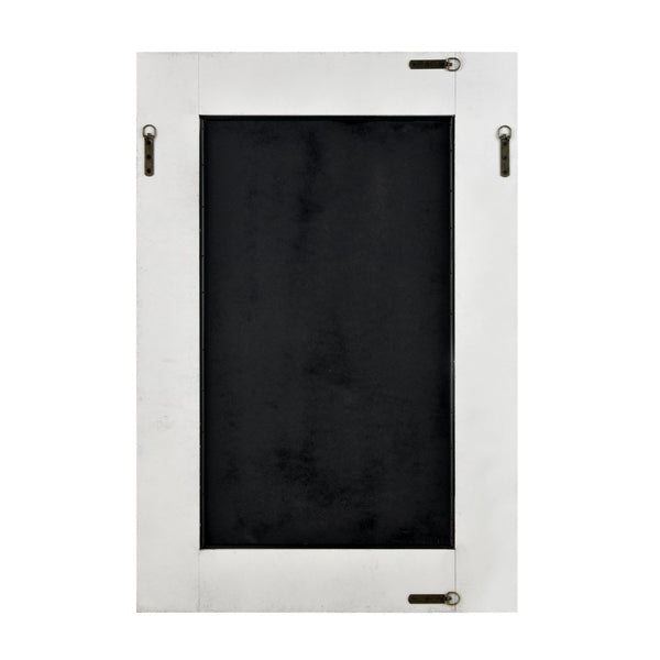 Atlas Marla Wall Mirror - Elegant Rectangular Design with Stylish Scrollwork to Enhance Any Room Decor White MI11063-01