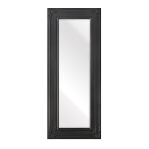 Atlas Marla Wall Mirror - Elegant Rectangular Design with Stylish Scrollwork to Enhance Any Room Decor Black MI11063-02