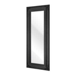 Atlas Marla Wall Mirror - Elegant Rectangular Design with Stylish Scrollwork to Enhance Any Room Decor Black MI11063-02