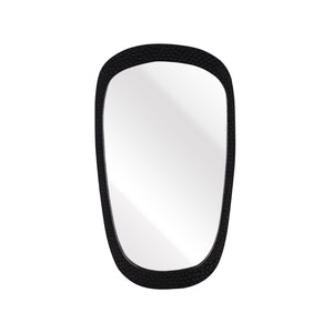 Atlas Morris Mirror - Elegant Black Ebonized Oval Frame, Mango Wood, Ideal for Any Modern Space Decor MI11067-01